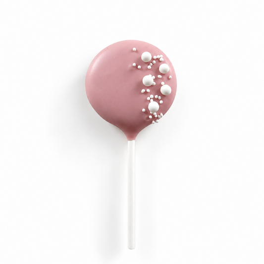 Cakepop roze met parels