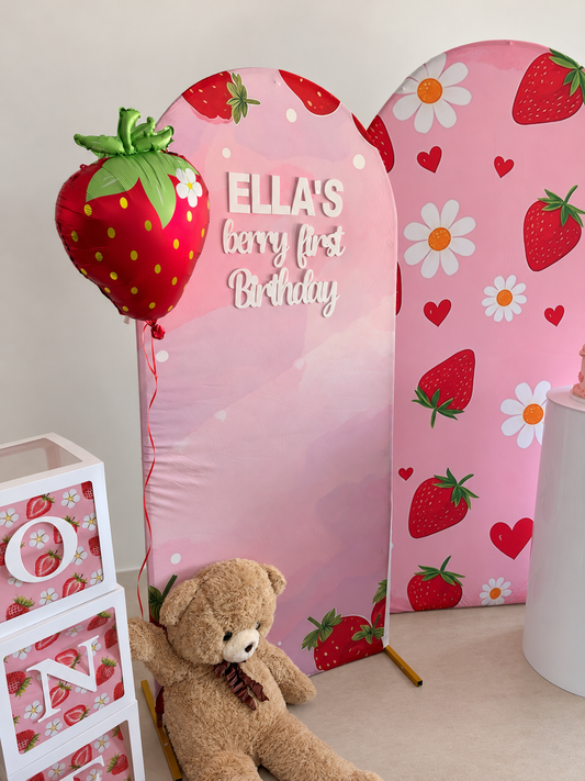 Berry First Birthday - Backdrop