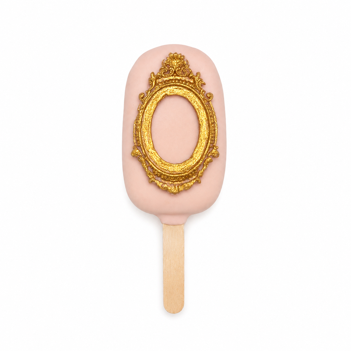 Prinses - Cakesicle met goud lijstje